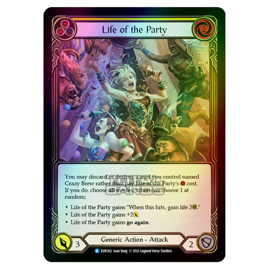 Flesh & Blood - Everfest - Life Of The Party (Rare) EVR162 (Rainbow Foil)