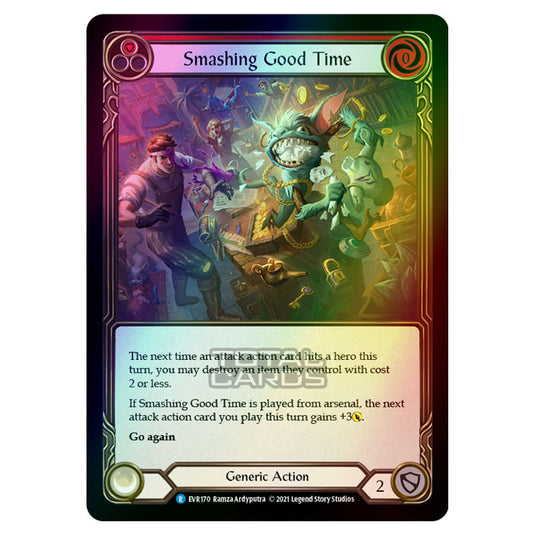 Flesh & Blood - Everfest - Smashing Good Time (Rare) EVR170 (Rainbow Foil)