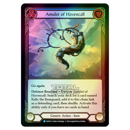 Flesh & Blood - Everfest - Amulet Of Havencall (Rare) EVR178 (Cold Foil)