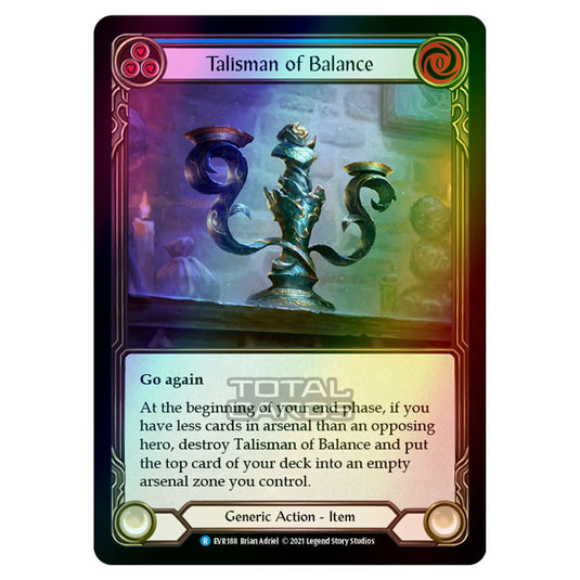 Flesh & Blood - Everfest - Talisman Of Balance (Rare) EVR188 (Cold Foil)