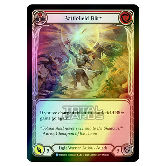 Flesh & Blood - Monarch - Battlefield Blitz (Rare) MON036 (Rainbow Foil)