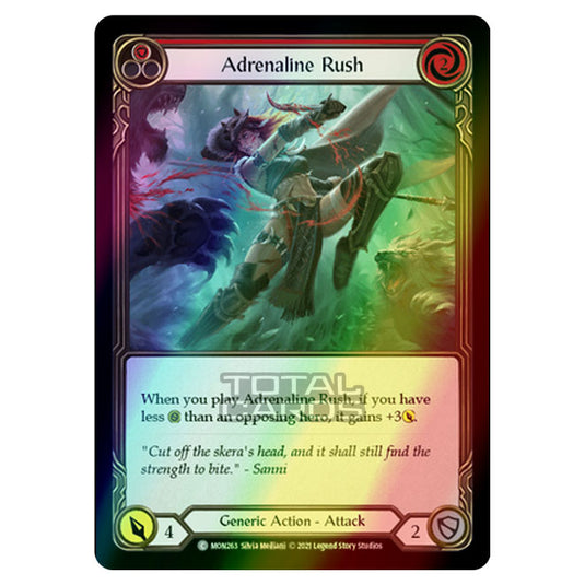 Flesh & Blood - Monarch - Adrenaline Rush (Common) MON263 (Rainbow Foil)