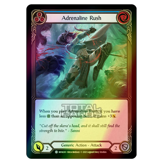 Flesh & Blood - Monarch - Adrenaline Rush (Common) MON265 (Rainbow Foil)