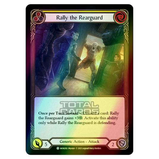 Flesh & Blood - Monarch - Rally the Rearguard (Common) MON282 (Rainbow Foil)