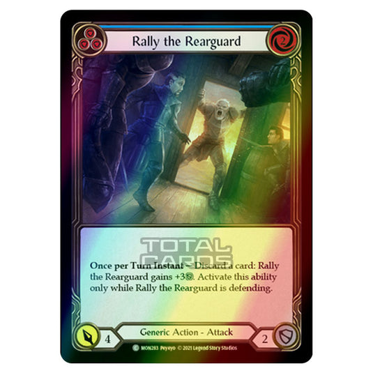 Flesh & Blood - Monarch - Rally the Rearguard (Common) MON283 (Rainbow Foil)
