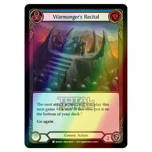 Flesh & Blood - Monarch - Warmongers Recital (Common) MON301 (Rainbow Foil)