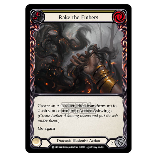 Flesh & Blood - Uprising - Rake The Embers (Yellow) (Common) UPR034