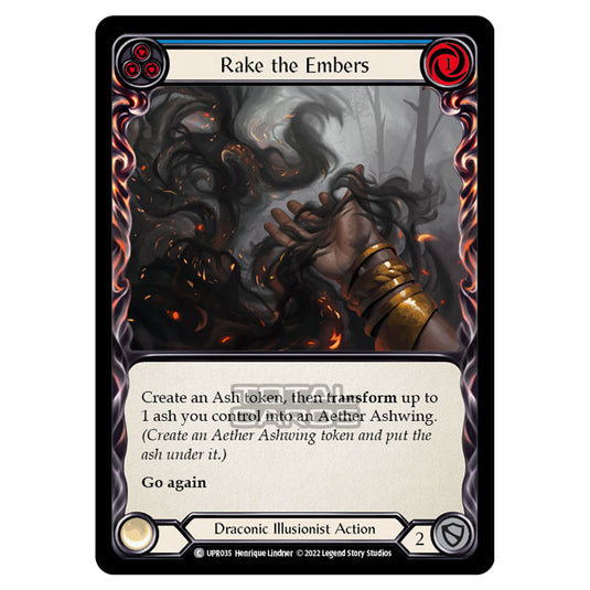 Flesh & Blood - Uprising - Rake The Embers (Blue) (Common) UPR035