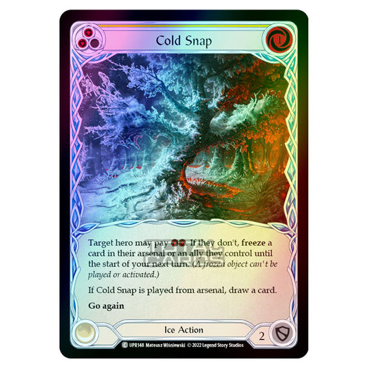 Flesh & Blood - Uprising - Cold Snap (Yellow) (Rainbow Foil) (Common) UPR148R