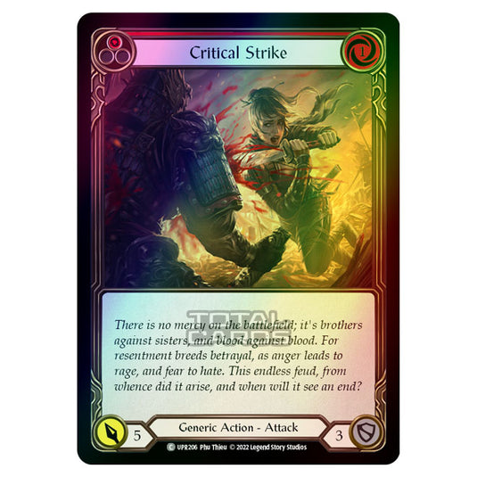 Flesh & Blood - Uprising - Critical Strike (Red) (Rainbow Foil) (Common) UPR206R