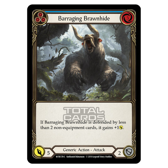 Flesh & Blood - Welcome to Rathe - Barraging Brawnhide (Common) - WTR178