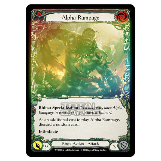 Flesh & Blood - Welcome to Rathe - Alpha Rampage (Majestic) - WTR006 (Rainbow Foil)