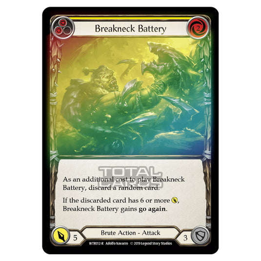 Flesh & Blood - Welcome to Rathe - Breakneck Battery (Rare) - WTR012 (Rainbow Foil)