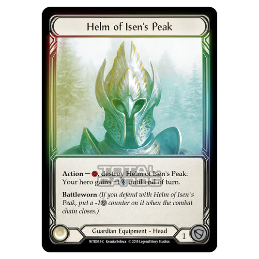 Flesh & Blood - Welcome to Rathe - Helm of Isen's Peak (Common) - WTR042 (Rainbow Foil)