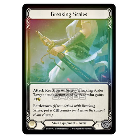 Flesh & Blood - Welcome to Rathe - Breaking Scales (Common) - WTR080 (Rainbow Foil)