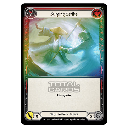 Flesh & Blood - Welcome to Rathe - Surging Strike (Common) - WTR107 (Rainbow Foil)