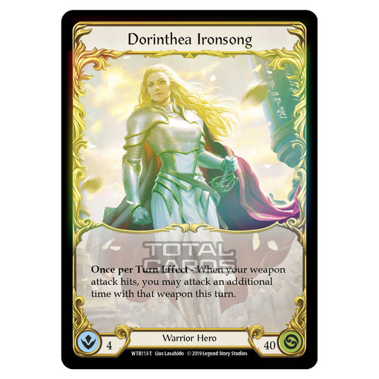 Flesh & Blood - Welcome to Rathe - Dorinthea Ironsong (Token) - WTR113 (Rainbow Foil)