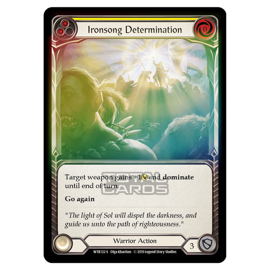Flesh & Blood - Welcome to Rathe - Ironsong Determination (Super rare) - WTR122 (Rainbow Foil)