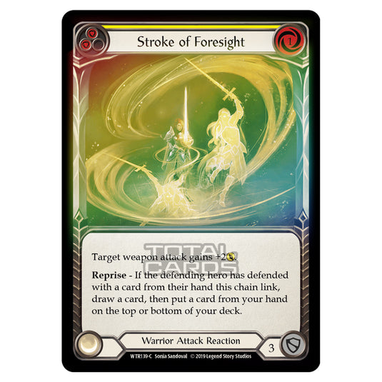 Flesh & Blood - Welcome to Rathe - Stroke of Foresight (Common) - WTR139 (Rainbow Foil)