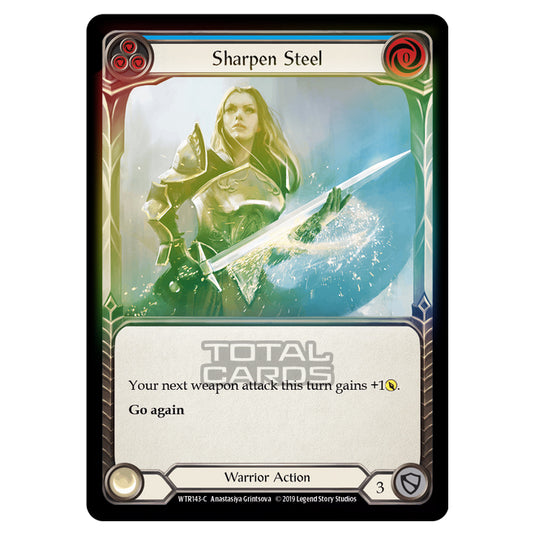 Flesh & Blood - Welcome to Rathe - Sharpen Steel (Common) - WTR143 (Rainbow Foil)
