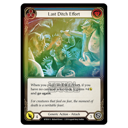 Flesh & Blood - Welcome to Rathe - Last Ditch Effort (Super rare) - WTR161 (Rainbow Foil)