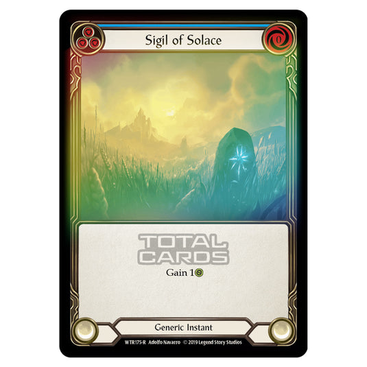 Flesh & Blood - Welcome to Rathe - Sigil of Solace (Rare) - WTR175 (Rainbow Foil)