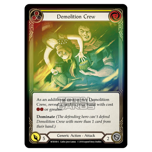 Flesh & Blood - Welcome to Rathe - Demolition Crew (Common) - WTR180 (Rainbow Foil)