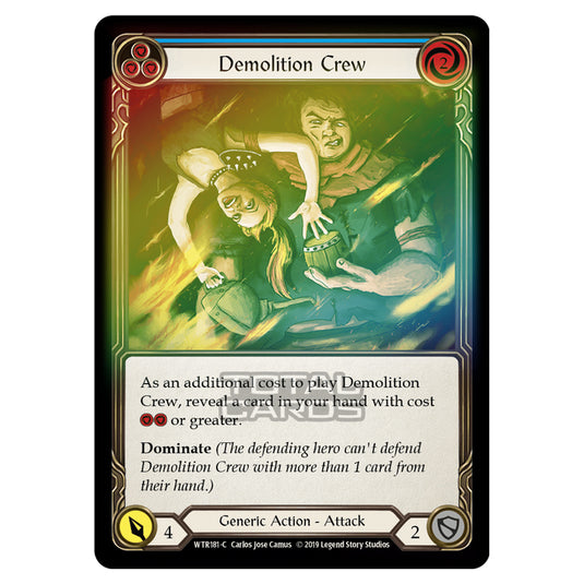 Flesh & Blood - Welcome to Rathe - Demolition Crew (Common) - WTR181 (Rainbow Foil)