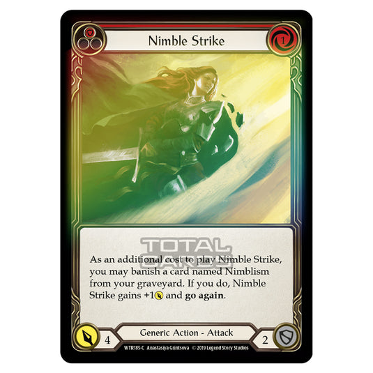 Flesh & Blood - Welcome to Rathe - Nimble Strike (Common) - WTR185 (Rainbow Foil)