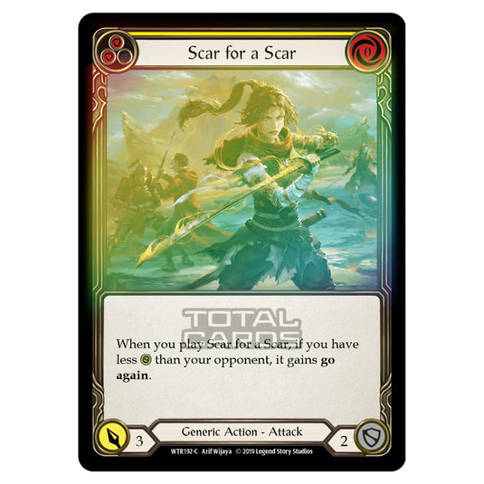 Flesh & Blood - Welcome to Rathe - Scar for a Scar (Common) - WTR192 (Rainbow Foil)