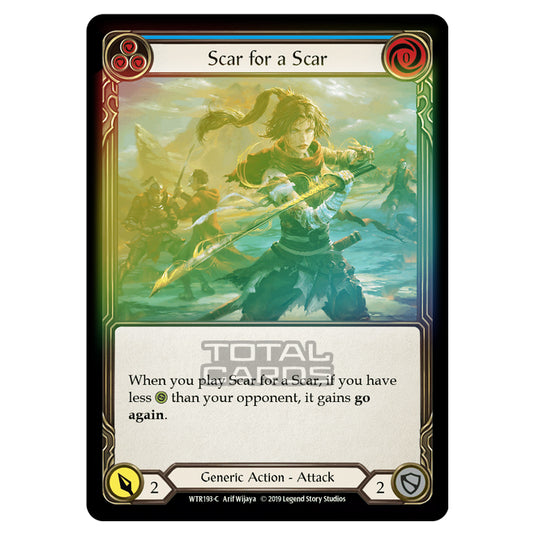 Flesh & Blood - Welcome to Rathe - Scar for a Scar (Common) - WTR193 (Rainbow Foil)