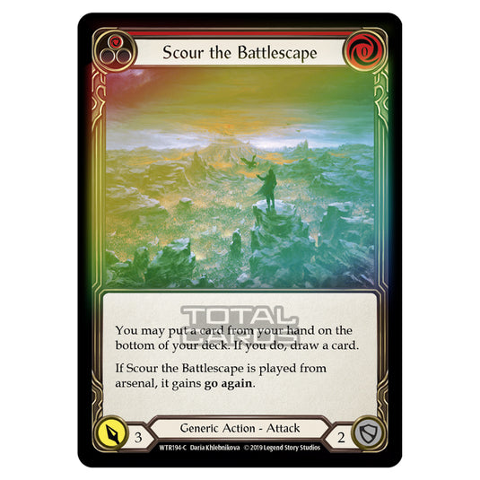 Flesh & Blood - Welcome to Rathe - Scour the Battlescape (Common) - WTR194 (Rainbow Foil)