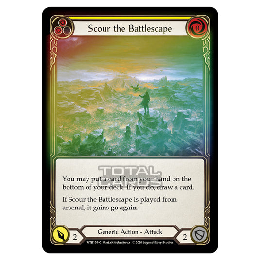 Flesh & Blood - Welcome to Rathe - Scour the Battlescape (Common) - WTR195 (Rainbow Foil)