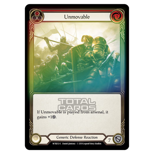 Flesh & Blood - Welcome to Rathe - Unmovable (Common) - WTR212 (Rainbow Foil)