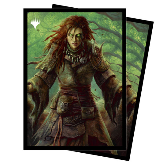 Ultra Pro - Standard Sleeves - Magic The Gathering - Commander Legends- Battle for Baldur's Gate - Faldorn, Dread Wolf Herald (100 Sleeves)