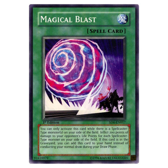 Yu-Gi-Oh! - Structure Deck - Spellcaster's Judgment - Magical Blast (Common) SD6-EN017