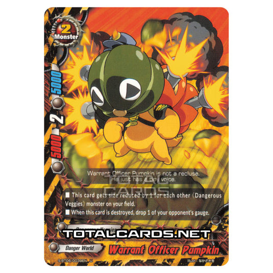 Future Card Buddyfight - Soaring Superior Deity Dragon - Warrant Officer Pumpkin (U) S-BT06/0039