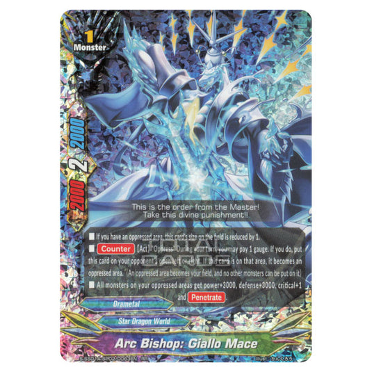 Future Card Buddyfight - Buddy Ragnarok - Archbishop: Giallo Mace (RR) S-SS01A-SP02/0063EN