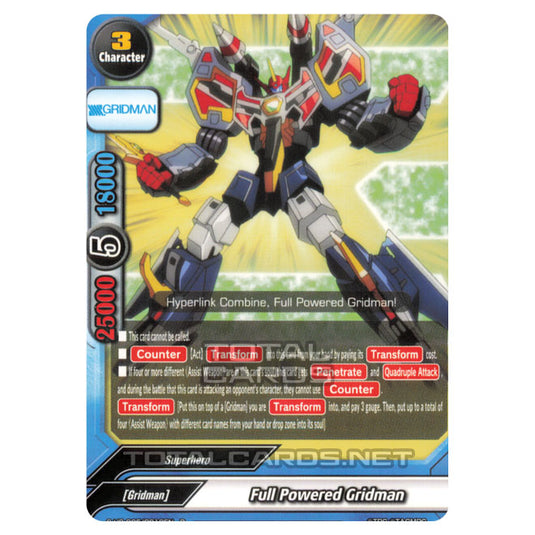 Future Card Buddyfight - SSSS.Gridman - Full Powered Gridman (R) S-UB-C05/0019
