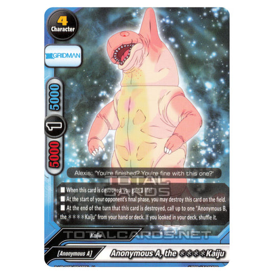 Future Card Buddyfight - SSSS.Gridman - Anonymous A, the ****Kaiju (U) S-UB-C05/0046