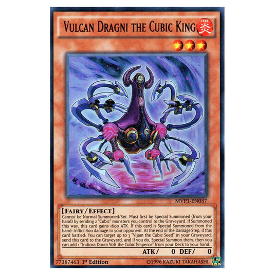 Yu-Gi-Oh! - Yu-Gi-Oh! The Dark Side of Dimensions Movie Pack - Vulcan Dragni the Cubic King (Ultra Rare) MVP1-EN037