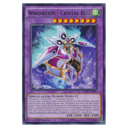 Yu-Gi-Oh! - Raging Tempest - Windwitch - Crystal Bell (Rare) RATE-EN040