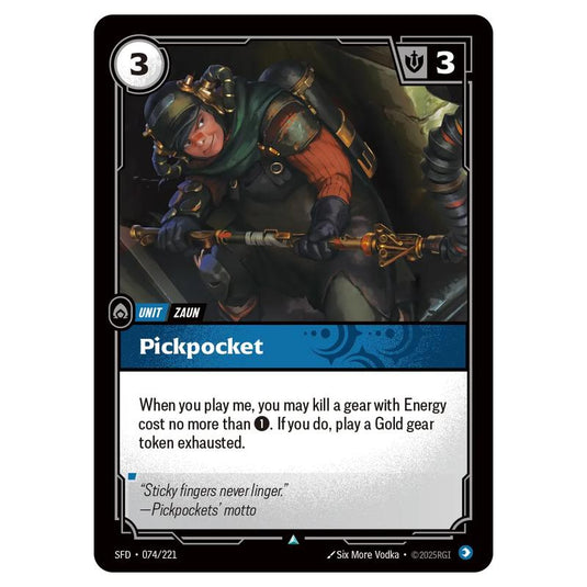 Riftbound: League of Legends TCG - Spiritforged - Pickpocket - 074/221