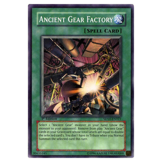Yu-Gi-Oh! - Structure Deck - Machine Re-Volt - Ancient Gear Factory (Common) SD10-EN021