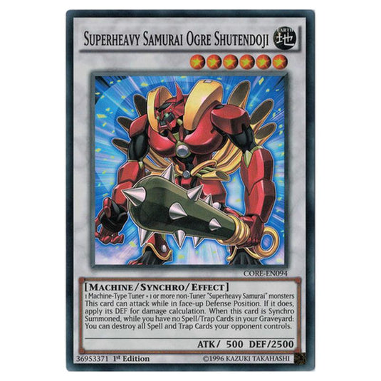 Yu-Gi-Oh! - Clash of Rebellions - Superheavy Samurai Ogre Shutendoji (Super Rare) CORE-EN094