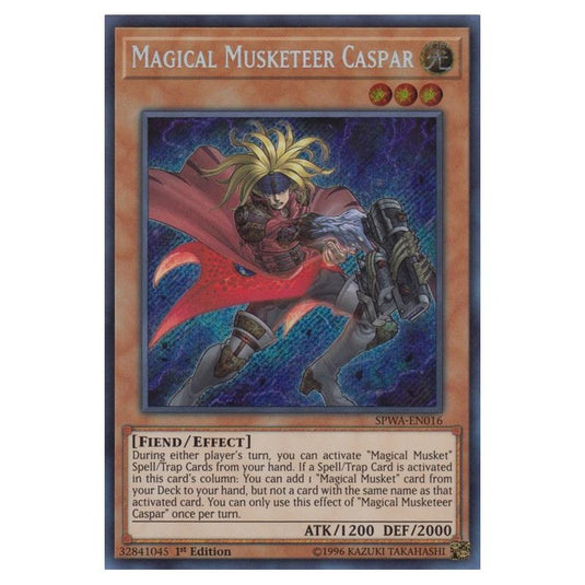 Yu-Gi-Oh! - Spirit Warriors - Magical Musketeer Caspar (Secret Rare) SPWA-EN016