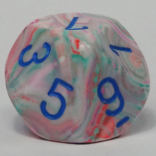 Chessex - Signature 16mm D10 - Festive - Pop Art with Blue