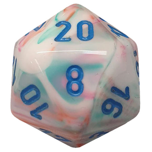 Chessex - Signature 16mm D20 - Festive Pop Art With Black