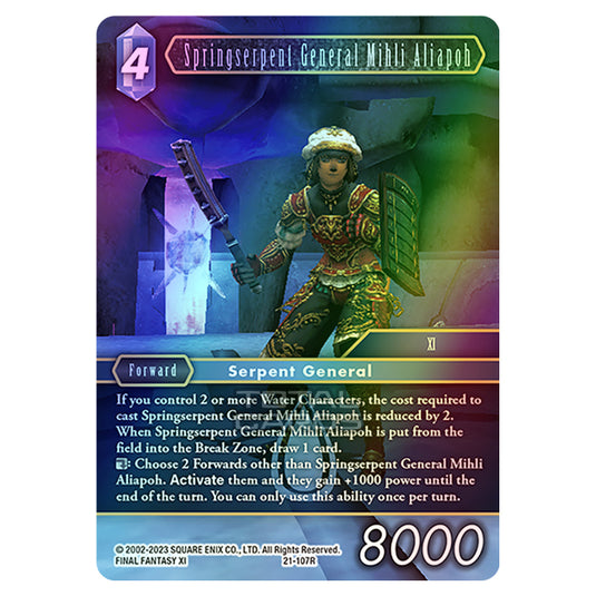 Final Fantasy - Beyond Destiny - Springserpent General Mihli Aliapoh - (21-107R) (Foil)