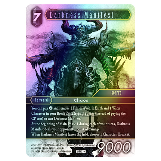 Final Fantasy - Beyond Destiny - Darkness Manifest - (21-123H) (Foil)
